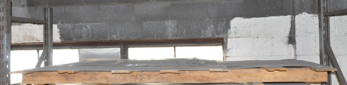 Lot-Various Stainless Steel Sheet Stock on (2) Pallets on Top Shelf