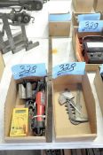 Lot-Multimeter, V-Block, Amp Gauge, and Voltage Meter with Misc. Gauges in (2) Boxes