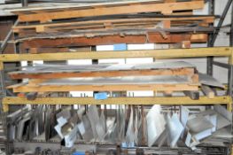 Lot-Aluminum Sheet Stock on (2) Pallets on (1) Shelf