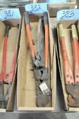 Lot-(2) Various Long Handle Crimpers in (1) Box