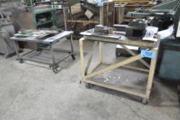 Lot-(2) Steel Top Work Carts, (Contents Not Included), (Not to Be Removed Until Empty)
