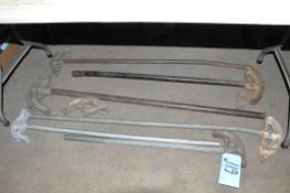Lot-Manual Conduit Pipe Benders on Floor Under (1) Table