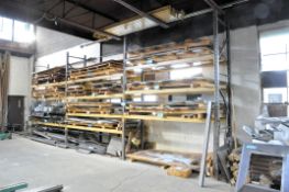 Lot-(3) Sections 9' x 3' x 12' Pallet Racking with Extra Cross Beams in Rafters