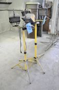 Lot-(2) Halogen Tripod Work Lights
