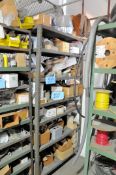 Lot-Various Electrical Hardware on (1) Section Shelving, (Shelving Not Included)