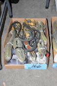 Lot-Ratchet Straps and Cloth Strap Slings in (1) Box Under (1) Table
