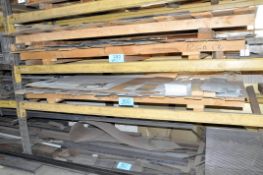 Lot-Various Cutoff Steel Sheet Stock on (1) Pallet on (1) Shelf