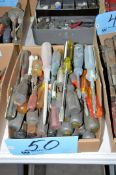 Lot-Slotted Screwdrivers in (1) Box