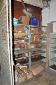 Lot-General Shop Maintenance, (2) Shelving Units, and (2) Storage Boxes with Dolly