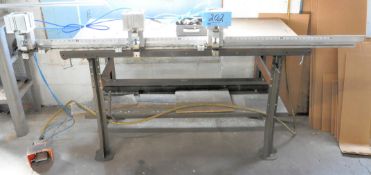 No Identifying Name Fabricated 3-Station Pneumatic Punch Machine with Bench