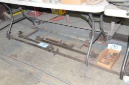 Lot-Various Bar Clamps on Floor Under (1) Table