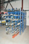 Lot-Various Alloy Hollow Round, Square Tube, Angle, Flat Bar, Unistrut, Etc. on (1) Rack