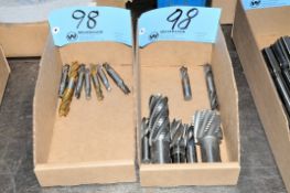 Lot-Single and Double End Mills in (2) Boxes