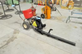Lot-(1) Ryobi Model BP42, Gas Powered 185-MPH Portable Blower, (1) EarthWay Spreader