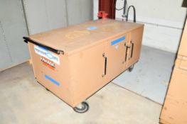 Knaack 6-Door Double Sided Portable Job Box with Bench Vise