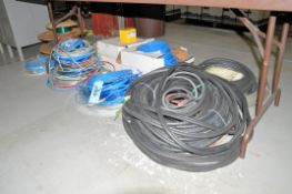 Lot-Tubing and Hoses on Floor Under (1) Table