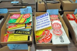 Lot-Safety Signs in (2) Boxes