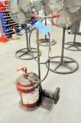 Mobilux EP0 Portable Grease Dispenser with Cart, Manual Pump Operation