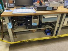 Lot-(2) Wood Top Work Bench, 60