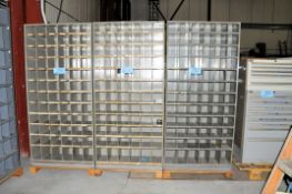 Lot-(3) Open Bin Organizer Shelving Units