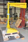 Dalmec Type PVC 100-Lbs. Capacity Pneumatic Positioning Jib Arm with Hand Held Controller