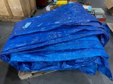Lot of Blue Tarps