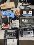 Lot of Vintage Polaroid Cameras & Accessories