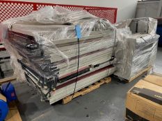 Complete office cubicle approx. size 14' x 15' with desk and overhead storage