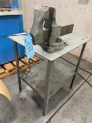 Lot of Steel Work Bench with Vise
