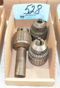 Lot-(3) Jacobs No. 18N Drill Chucks in (1) Box