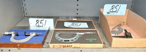 Lot-(1) Taper-Micrometer with Case, (1) Mitutoyo 2-3