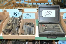 Lot-Boring Bars and Groove Cutters in (2) Boxes with Boring Set in (1) Case