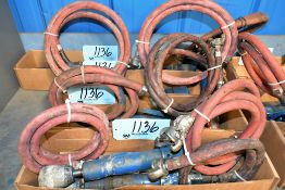 Lot-(8) Various Pneumatic Tools in (4) Boxes