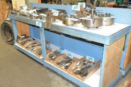 Lot-(1) Standard Steel Work Bench and (2) Wooden Work Benches