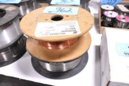 Lot-(2) Various Partial Spools Mig Wire in (1) Stack