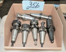 Lot-(7) CAT40 Taper Tool Holders in (1) Box