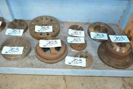 Lot-Various Face/Back Plates in (1) Section Under (1) Bench
