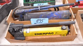 Lot-(1) Enerpac and (1) No Name Portable Hydraulic Pumps in (2) Boxes