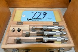 No Name 3-Piece Outside Micrometer Set with Case