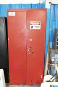 Lot-(1) 2-Door Storage Cabinet with Contents