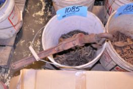 Lot-(1) Ratcheting Chain Binder and Chain in (1) Pail