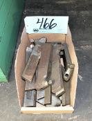 Lot-Boring Bars in (1) Box on Floor Under (1) Bench
