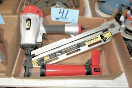 Lot-(1) Central Pneumatic 3-in-1 Framing Nailer and (1) Jet Pneumatic Caulk Gun in (1) Box