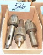 Lot-(3) Jacobs No. 18N Drill Chucks in (1) Box