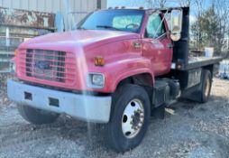 Chevrolet C6500 Flat Bed Truck, 8' x 14' Bed, Single Axle Dual Wheeled, Gas Engine, 41,000 Miles