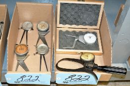 Lot-(6) Dial Inside Calipers in (2) Boxes on Lower Shelf