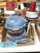 Lot-(4) Various Red Warning Lights in (1) Box