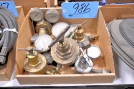 Lot-Oxygen/Acetylene Regulator Gauges in (1) Box