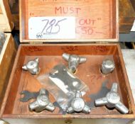 Various 6-Piece Inside Bore Gage Set with Case