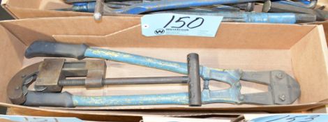 Lot-(1) Pair Bolt Cutters and (1) Soft Pipe Cutter in (1) Box